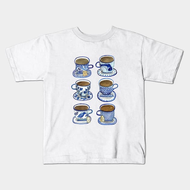 Cup of Tea, Please Kids T-Shirt by JCPhillipps